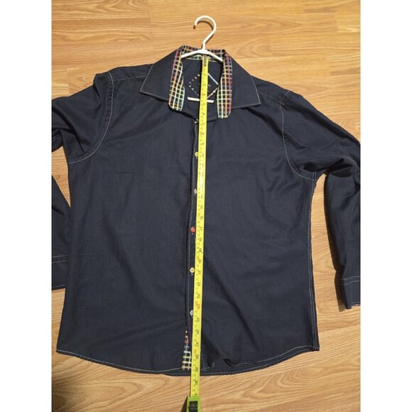Di Nero Milano Men Long Sleeves Shirt XL Pre-Owned - Picture 7 of 8